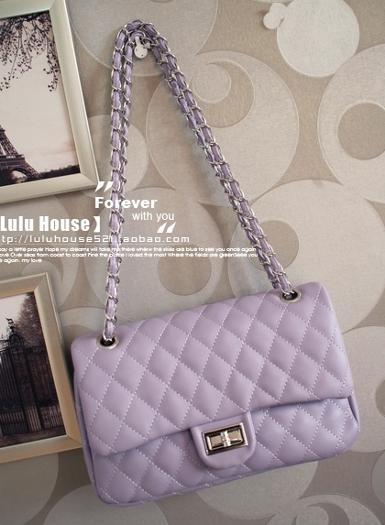 หมดค่ะ กระเป๋าLuluhouse รุ่นL75-01lp ของแท้ 100% กระเป๋าสะพายแฟชั่นเกาหลีสีม่วงอ่อนLavender